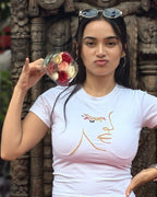 Ayame Top - hand-embroidered top with Cutdana and thread work