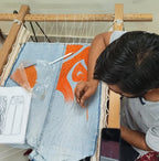 Bella Blaze Denim - close-up of hand embroidery detailing
