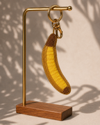 GOLDEN BANANA BEADED CHARM