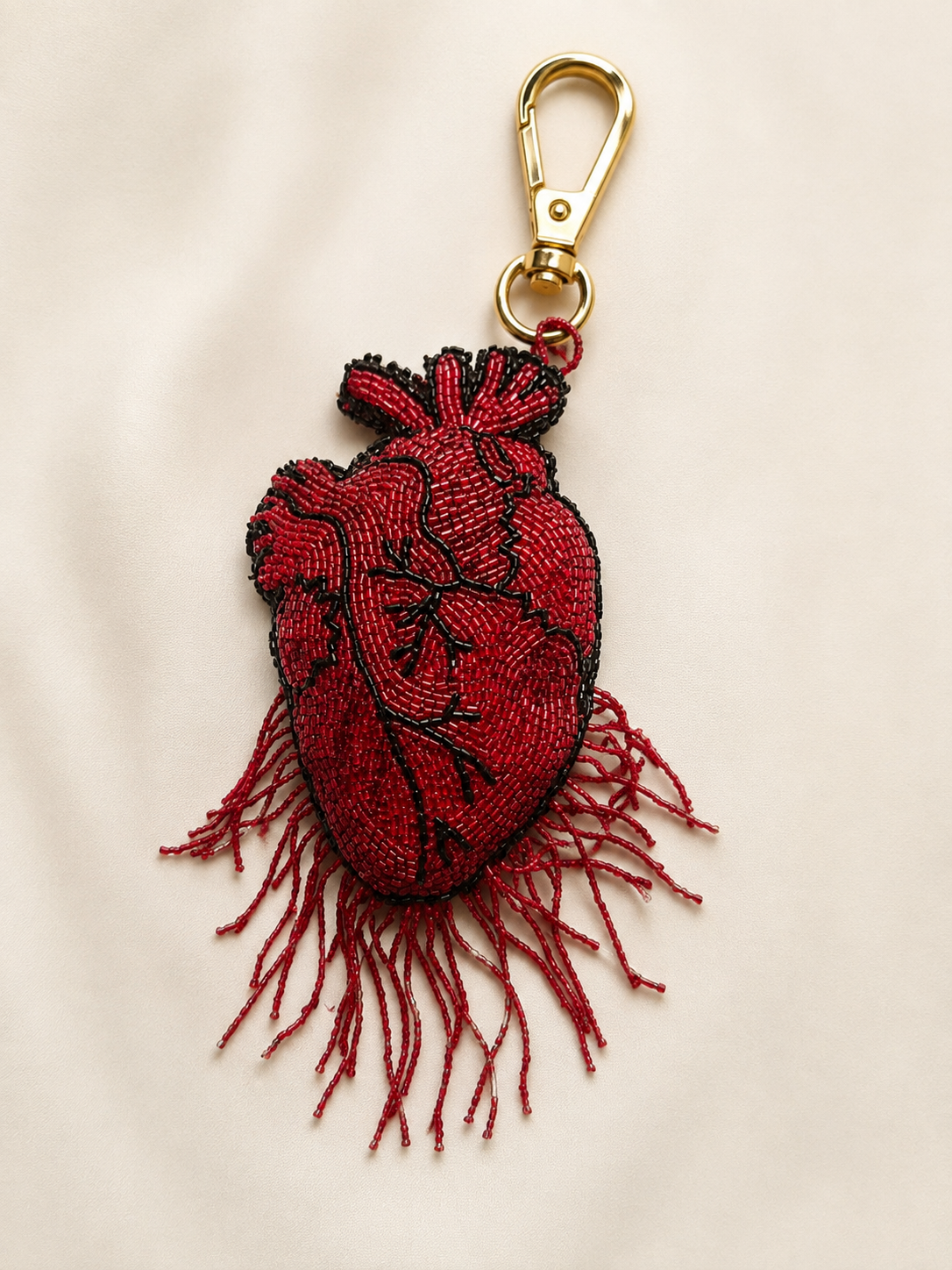 CRIMSON HEART CHARM
