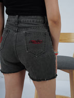 WILD CARD DENIM SHORTS