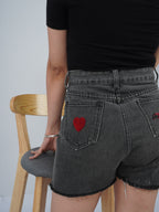 WILD CARD DENIM SHORTS
