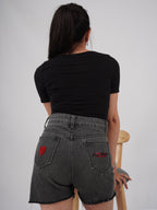 WILD CARD DENIM SHORTS
