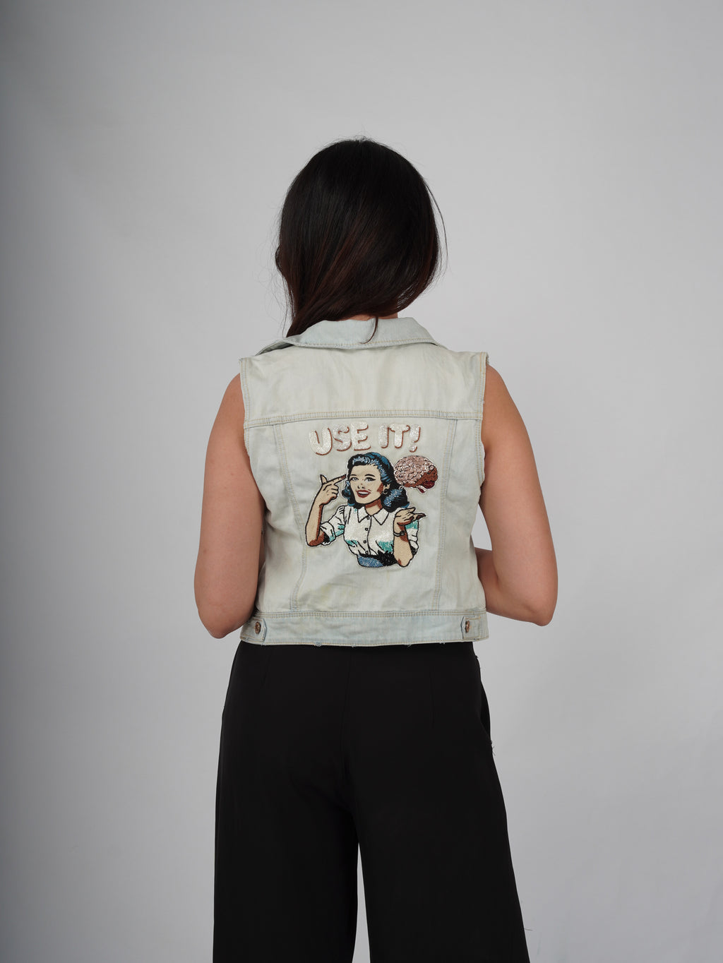 BRAINWAVE DENIM VEST