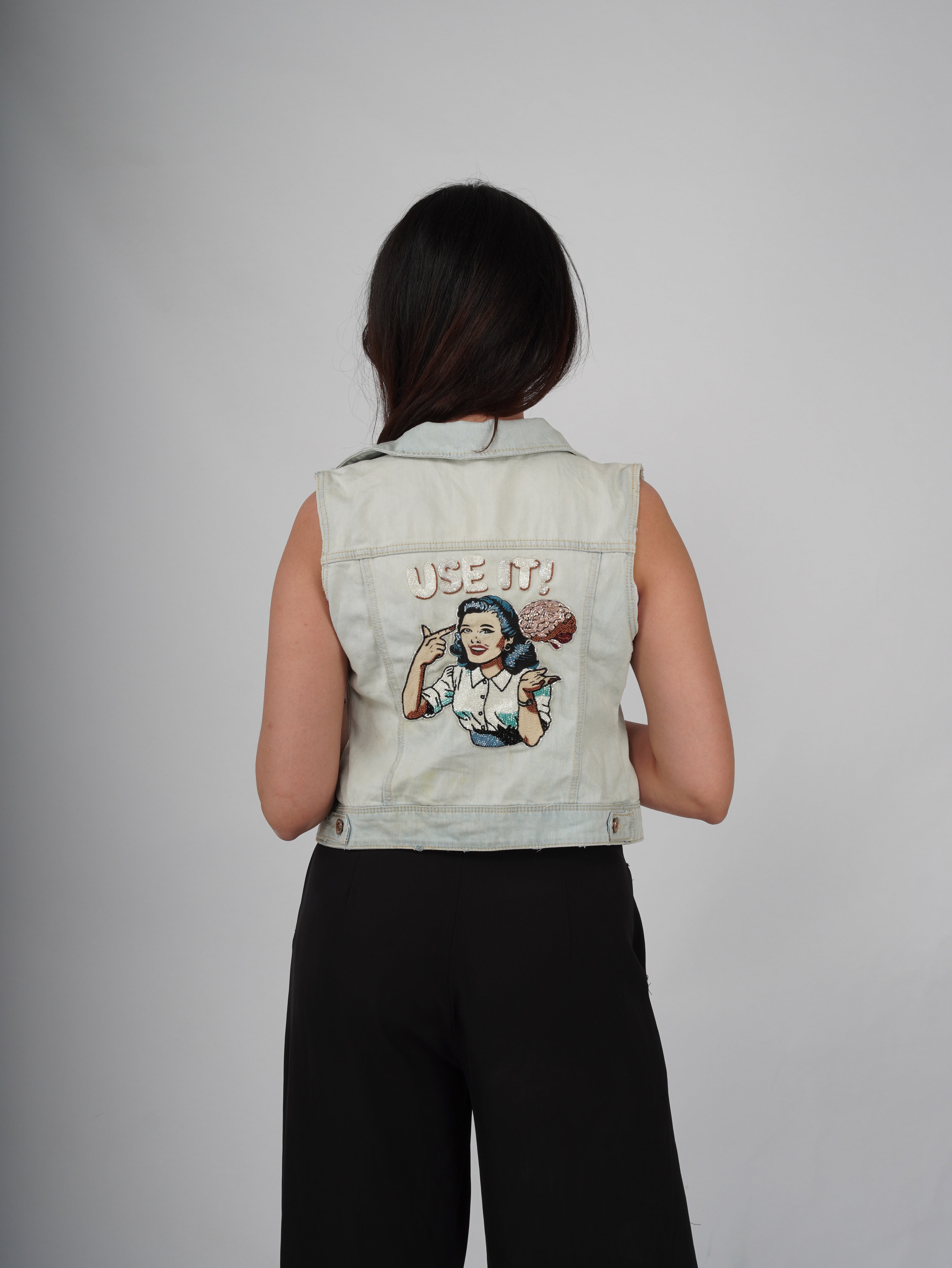 BRAINWAVE DENIM VEST