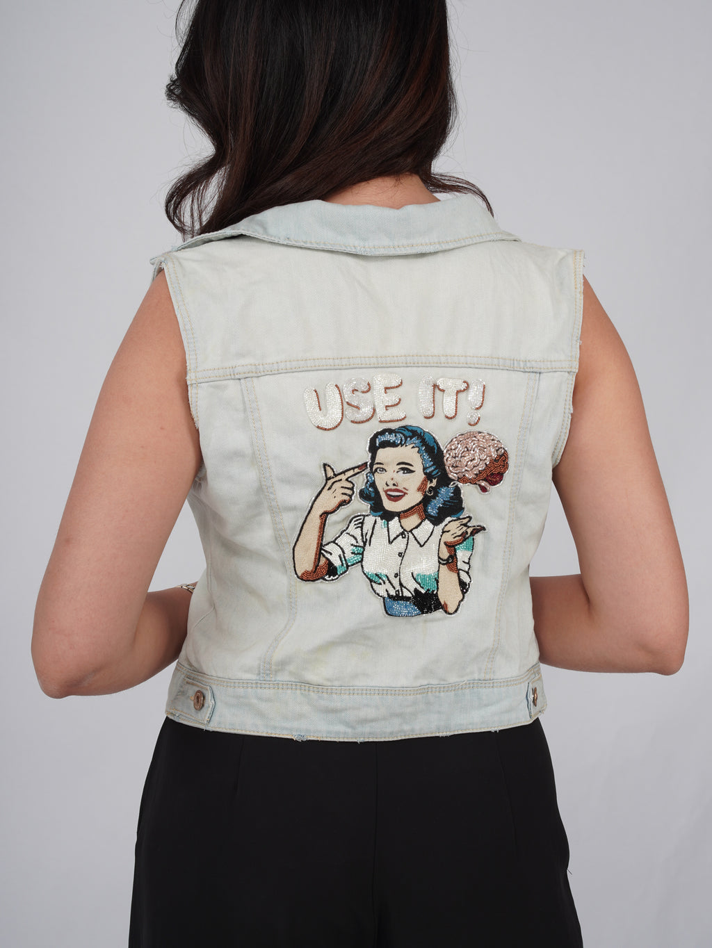 BRAINWAVE DENIM VEST