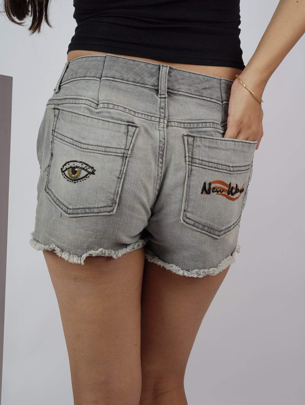 OPHIRA DENIM SHORTS