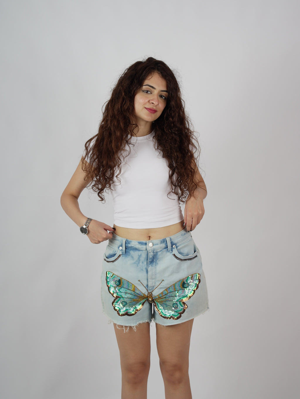 MARIPOSA DENIM SHORTS