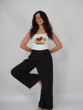 EGGZAA Top white cotton top with intricate hand embroidery