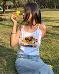EGGZAA Top - hand-embroidered design top