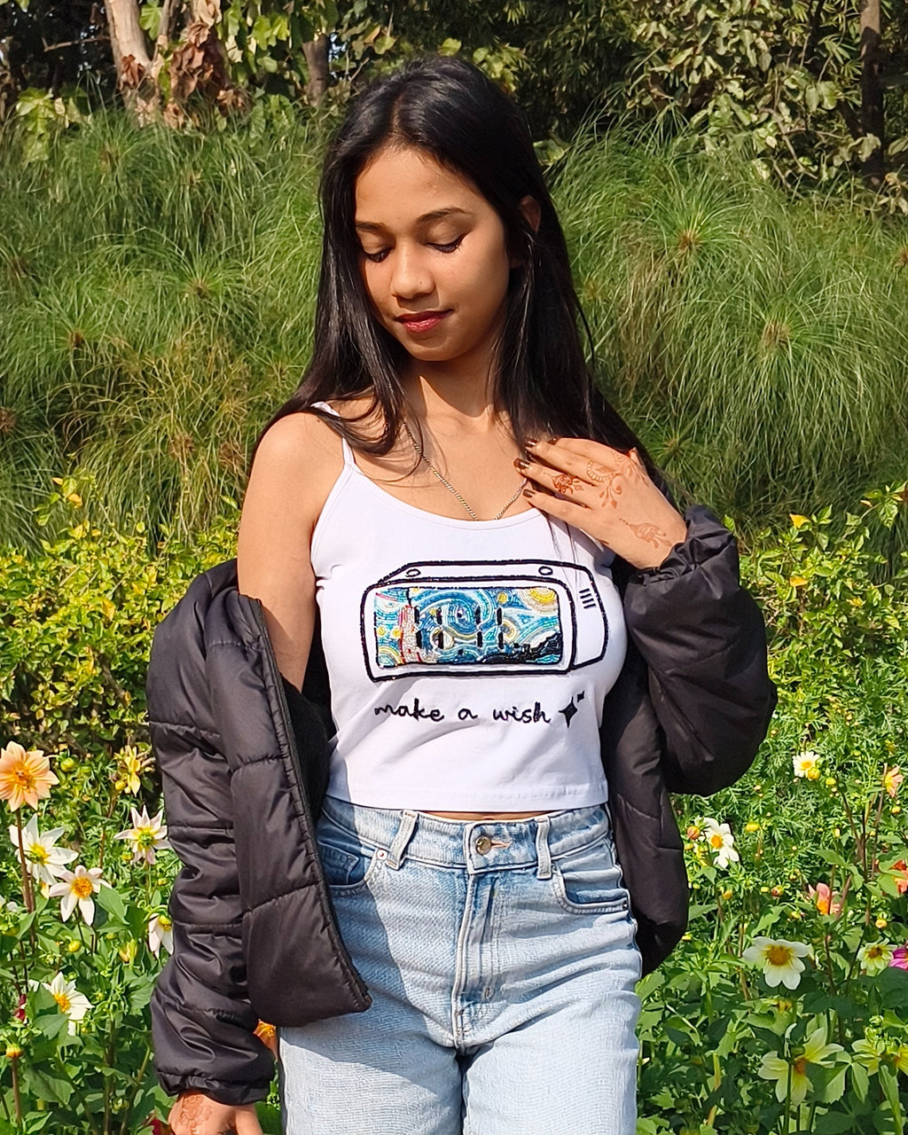 ELEVEN Make a Wish Top - front view styled look