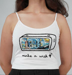 ELEVEN Make a Wish Top white cotton top with detailed hand embroidery