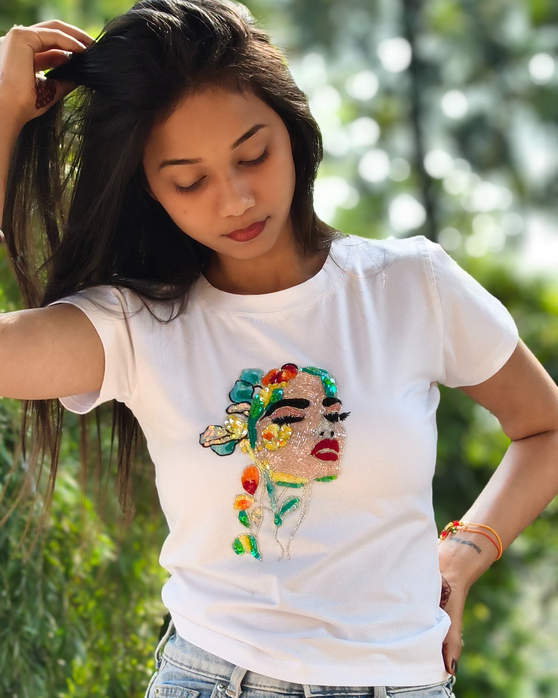Fleur de Femme Top - front view styled look