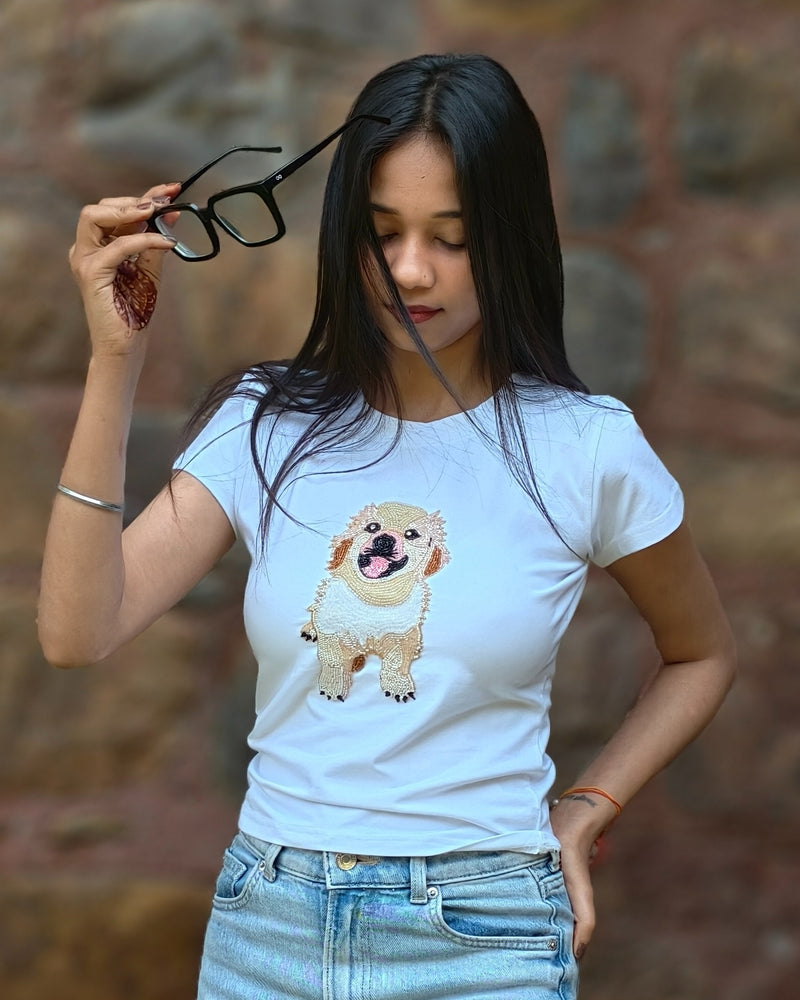 Golden Smiles Pup Top