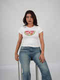 Melina Top white top with intricate hand-embroidered detailing