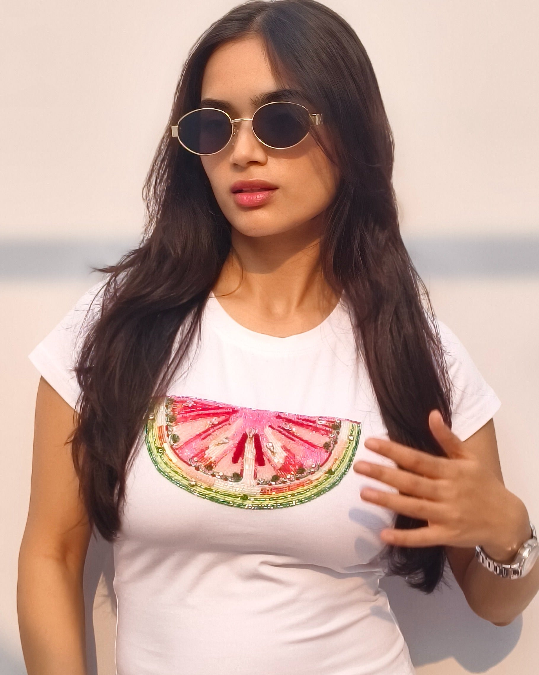Melina Top front view styled look