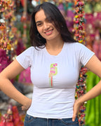 Perro Top - hand-embroidered top with Cutdana detailing