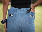 Pretty Mess Denim Jeans - back view denim jeans
